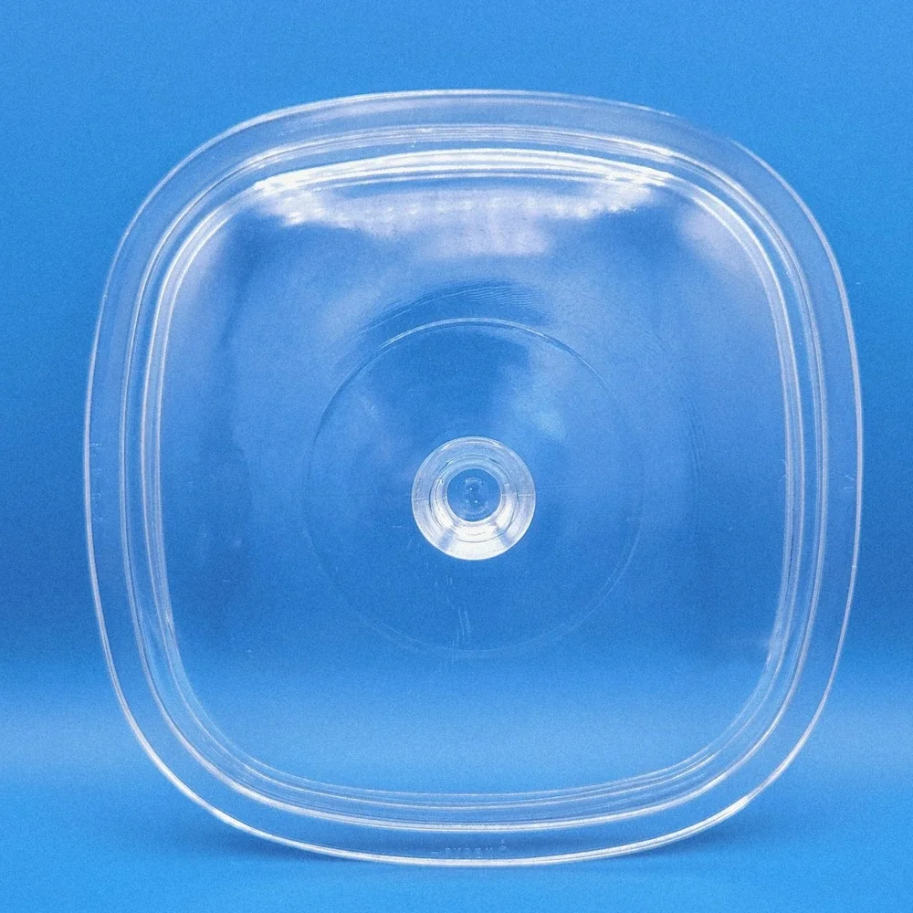 Vintage Pyrex Square Glass Lid #27‎ for Corning Ware (P-9-C-1)